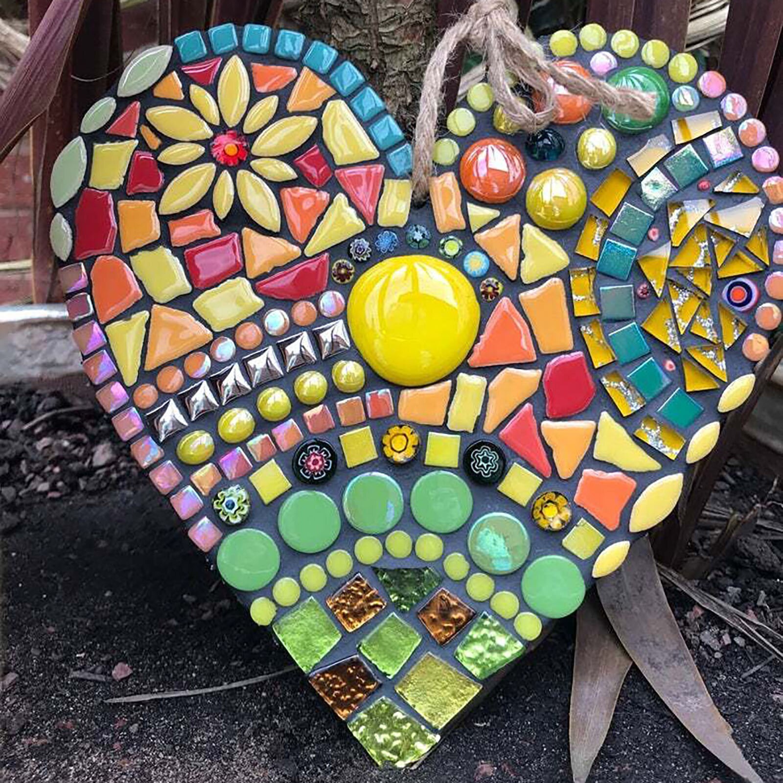 (🔥Hot sale-40% Off🔥)Large garden mosaic heart