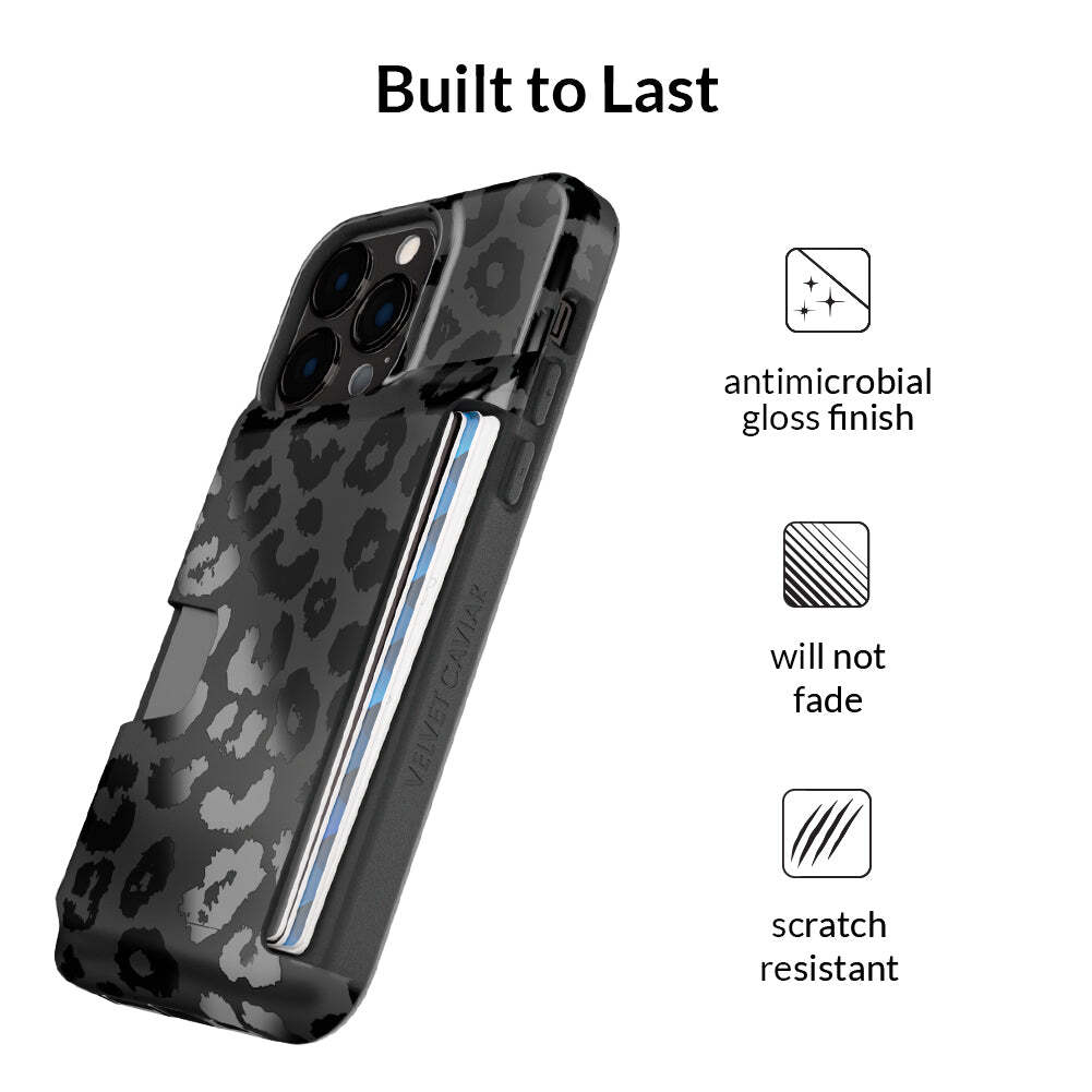 Black Leopard Wallet Case